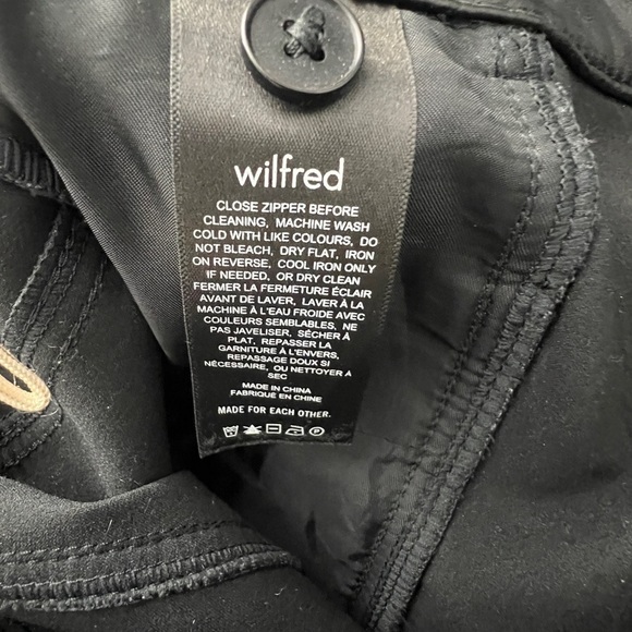 Aritzia Wilfred Rebel Vegan Faux Leather Pant, Black size 2 - Picture 7 of 8